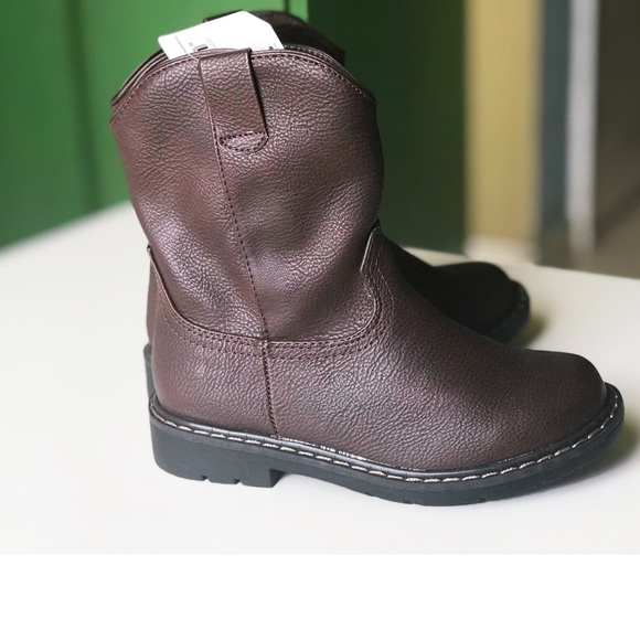 Dark Brown Pull-on Infant Boots Pre-walk Boots - Picture 4 of 7